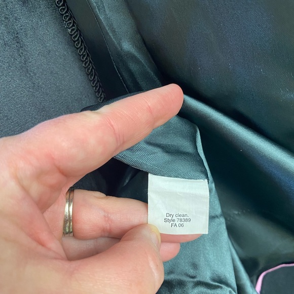 J.CREW Black Ruffled 100% Wool Peacoat Size 6 - Picture 5 of 6